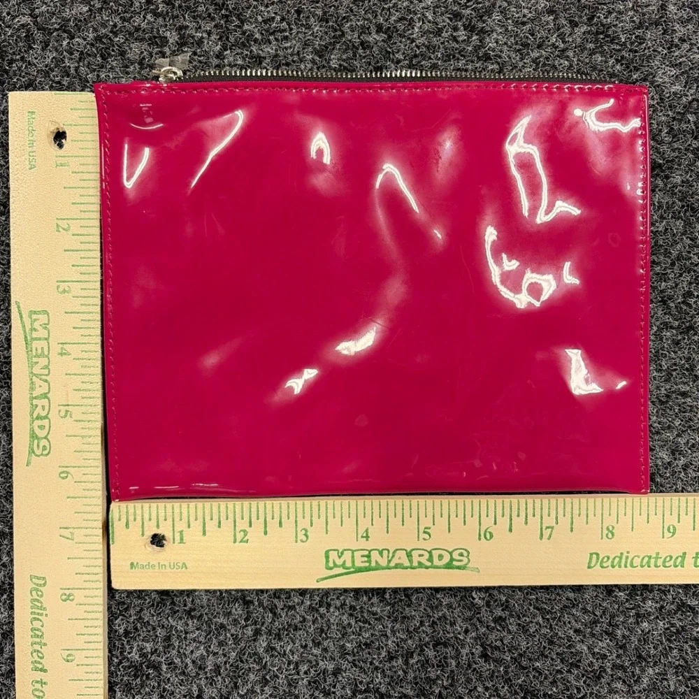 YSL Pouch Women OS Pink Beaute Patent Leather Makeup Bag Clutch Designer SEO